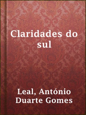 cover image of Claridades do sul